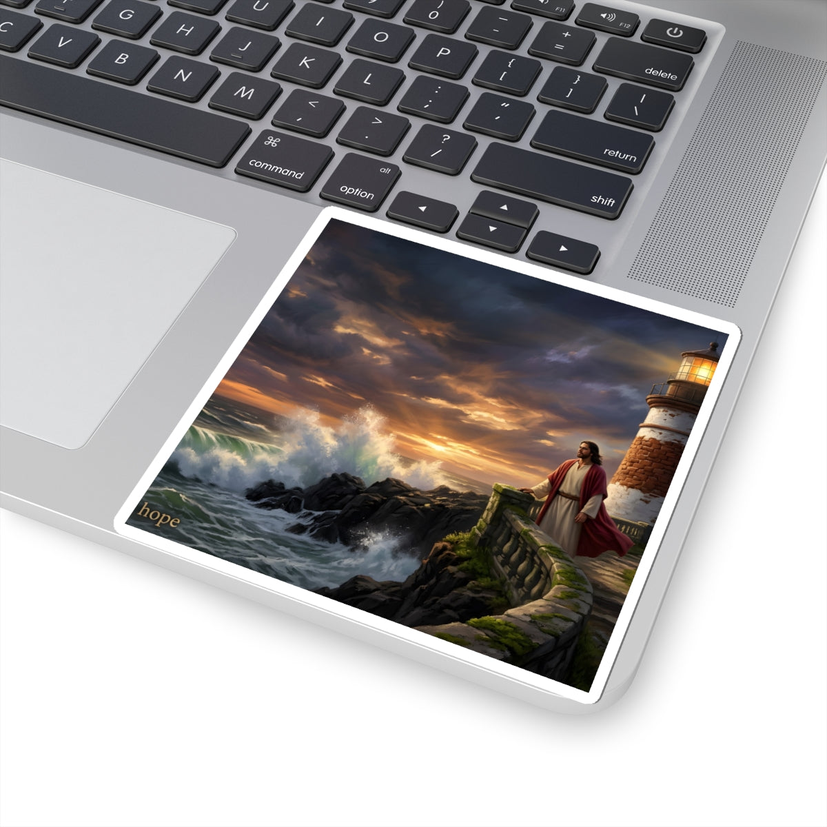“Steadfast Hope - Lighthouse in the Storm” - Sticker