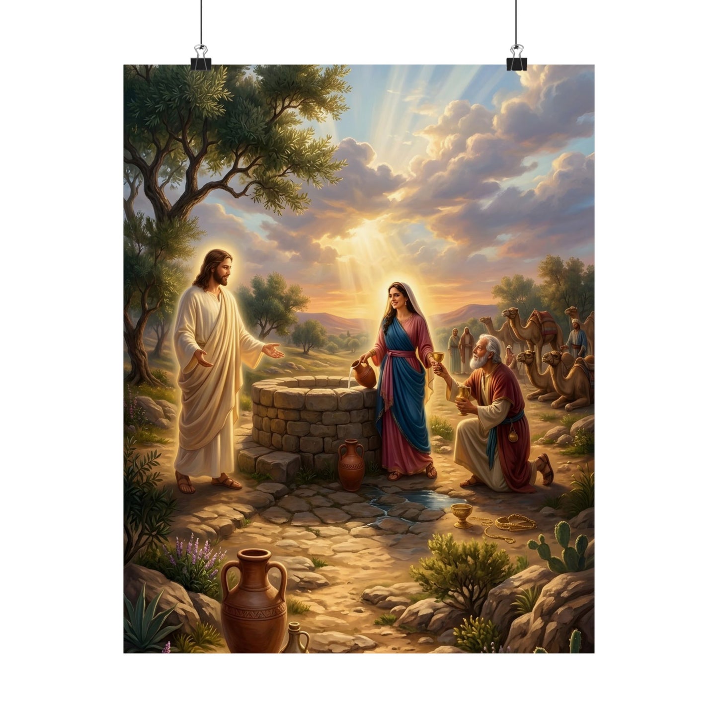 “Providence Unveiled - Rebekah at the Well” - Poster
