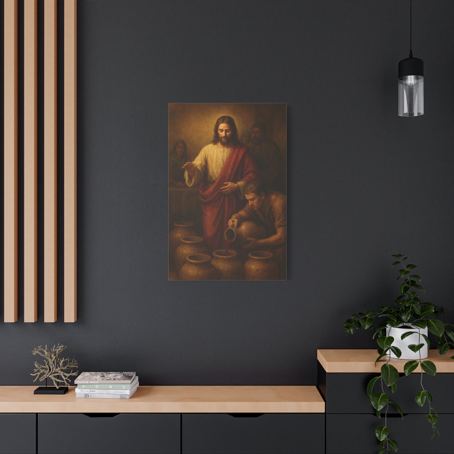 “Water into Wine – The First Miracle at Cana” - Canvas Art