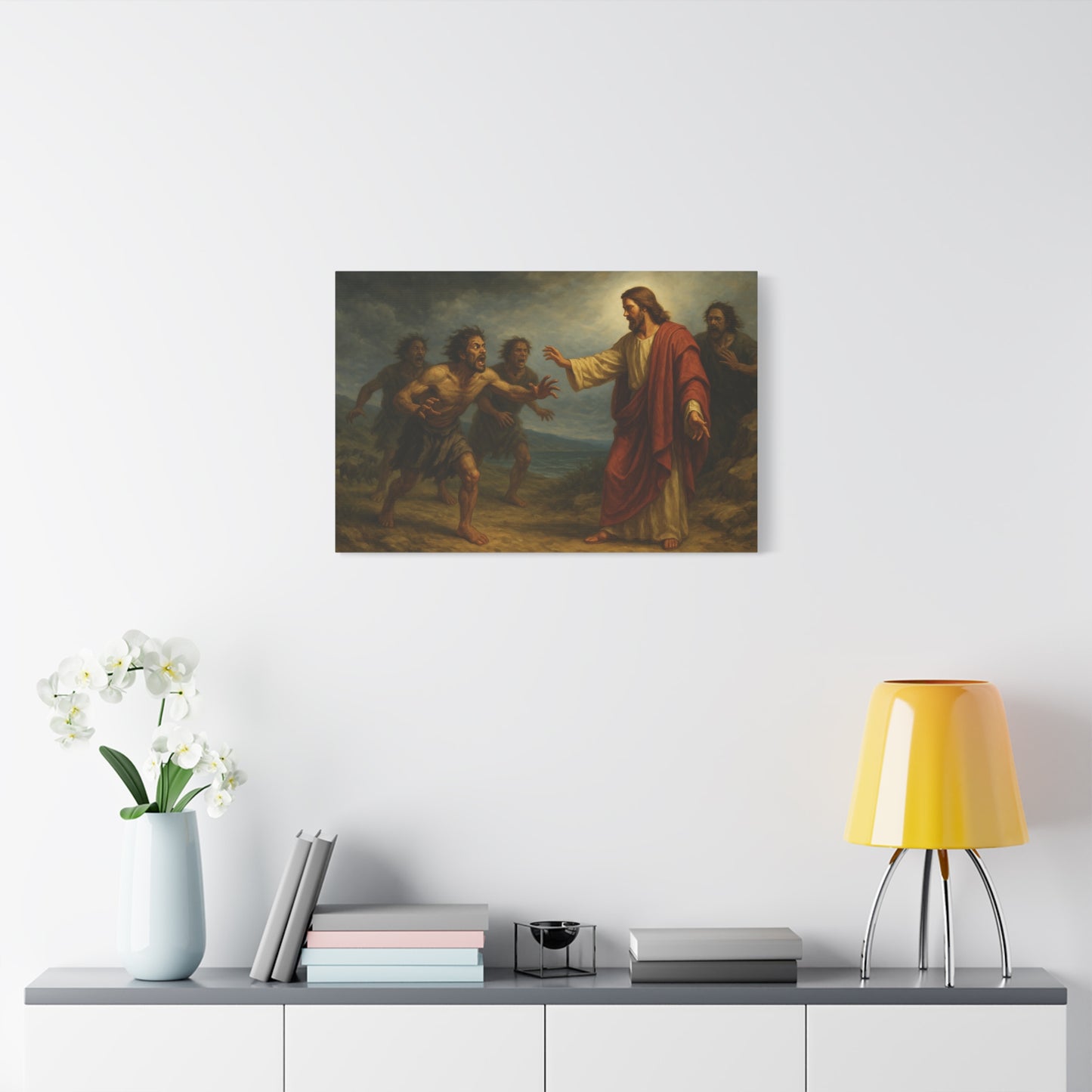 “Legion Cast Out – Jesus Heals the Possessed Man” - Canvas Art