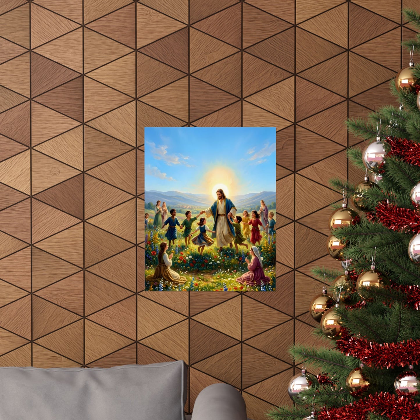 “Joy Overflowing - Children Dancing in the Meadow” - Poster