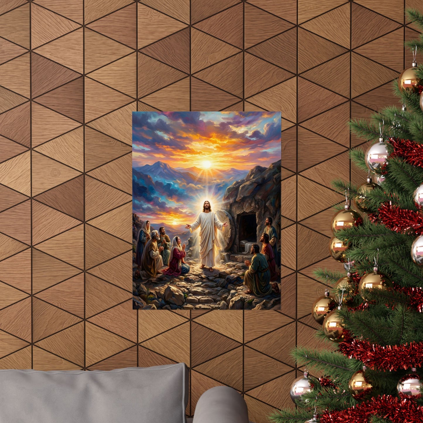“He Is Risen - The Empty Tomb at Dawn” - Poster