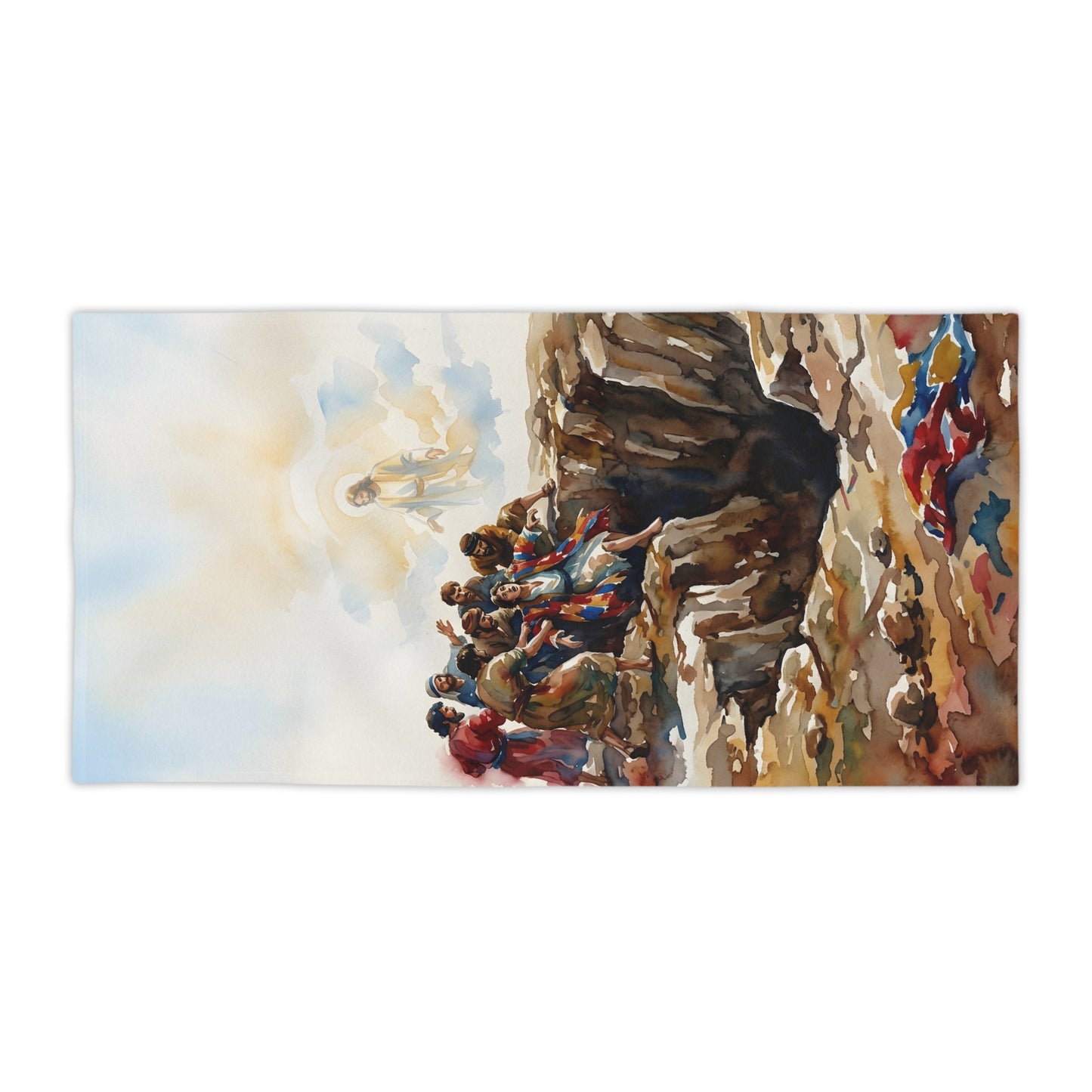 “Betrayal and Providence - Joseph in the Pit” - Beach Towel