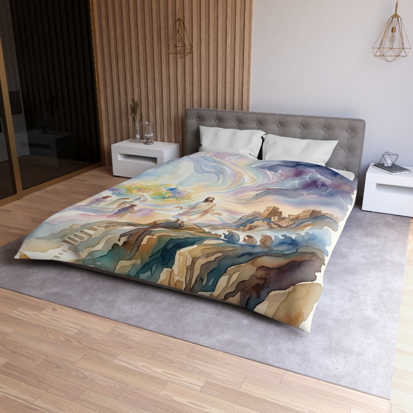 “Pride's Downfall - Obadiah's Prophecy” - Duvet Cover