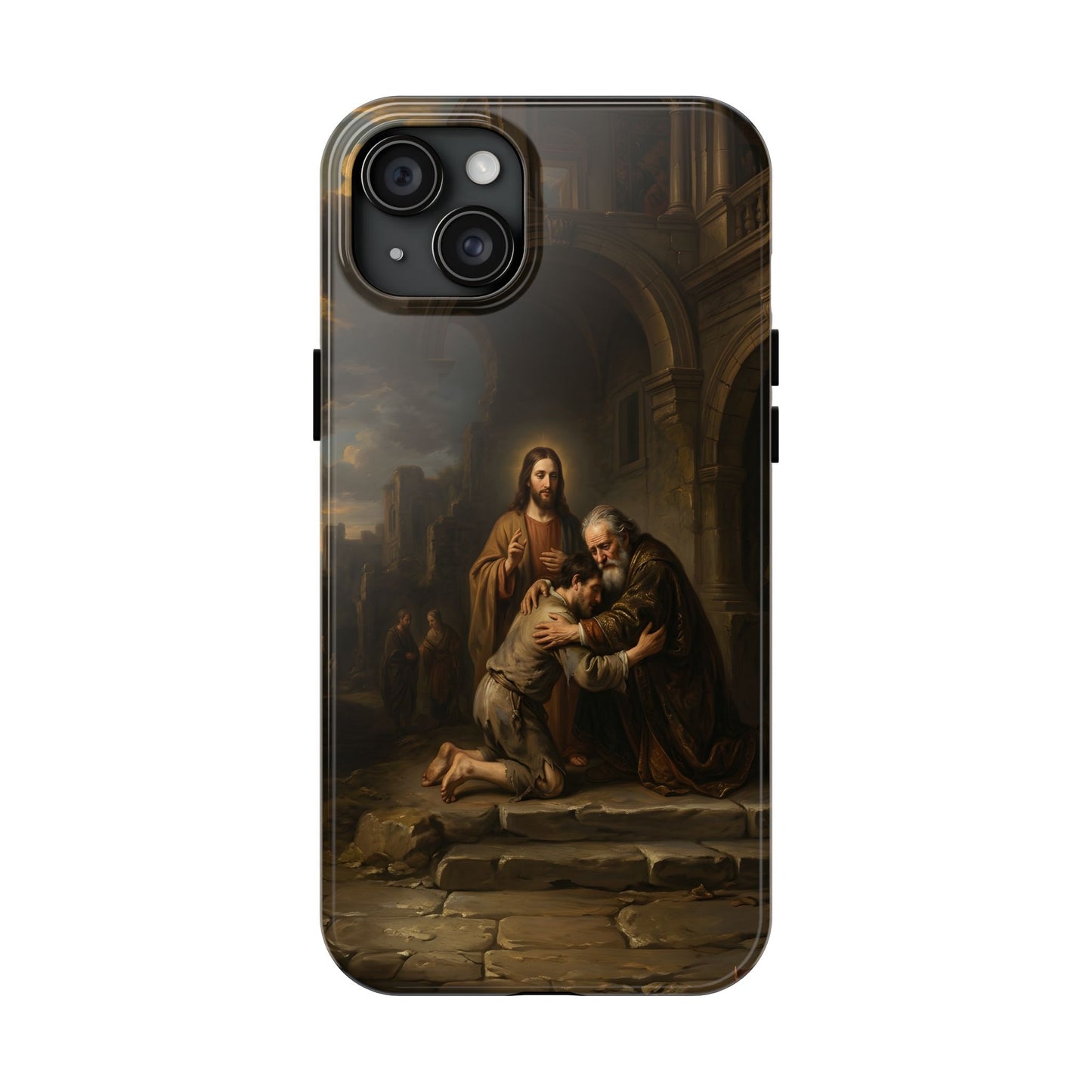 The prodigal son running toward his father - Phone Case