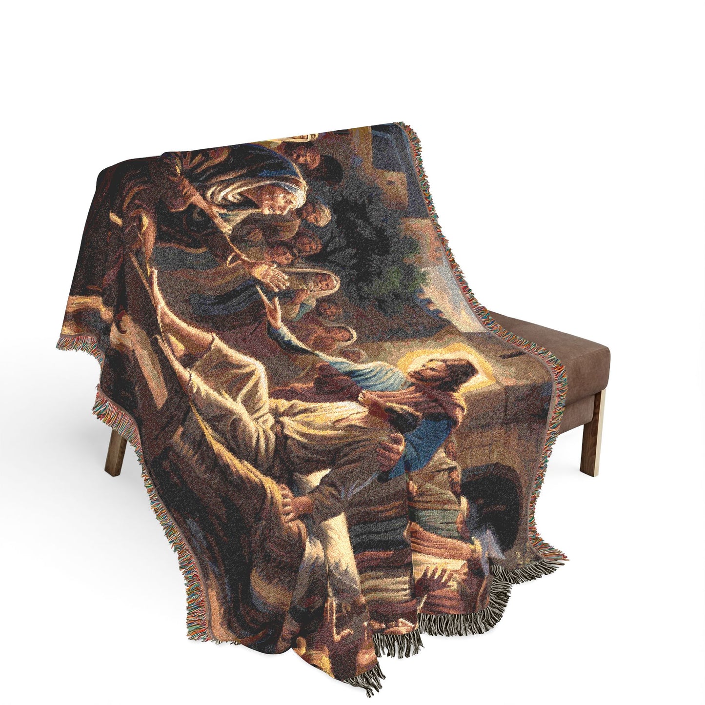 “Arise, Young Man - Resurrection at Nain” - Woven Blanket