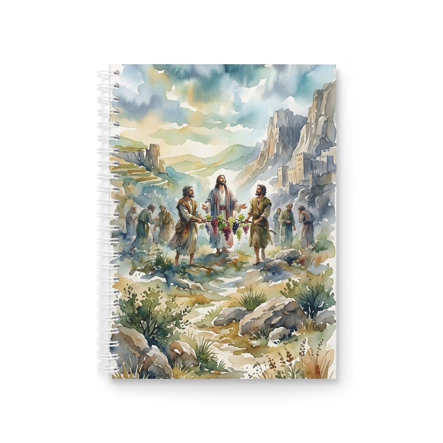 “Promised Land - The Spies Return from Canaan” - Spiral Notebook