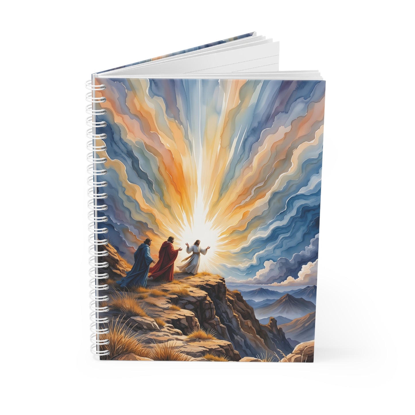 “Glorious Light - The Transfiguration of Christ” - Spiral Notebook
