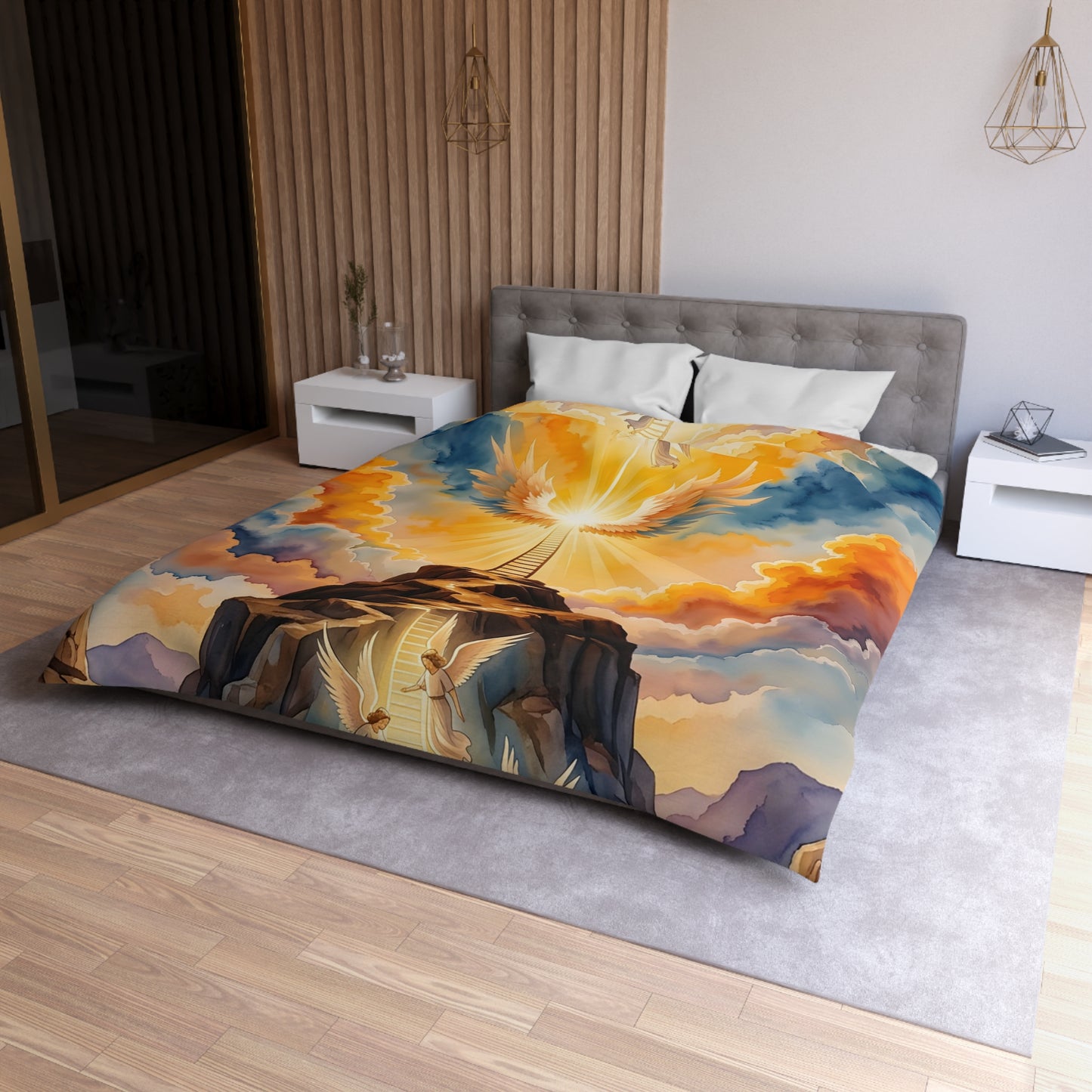 “Jacob's Gate - Angels Ascending and Descending” - Duvet Cover