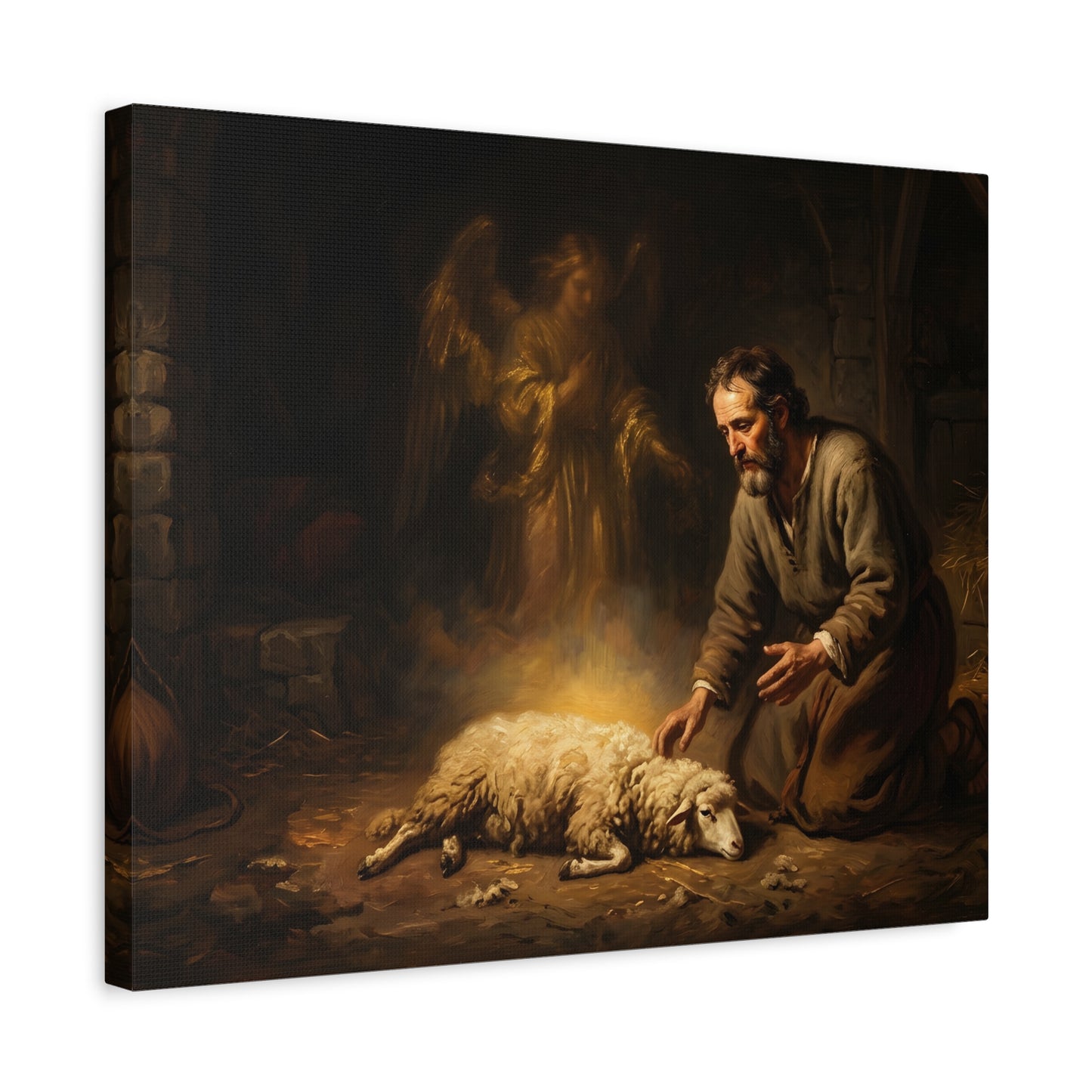 “Gideon's Fleece - Seeking Confirmation from God” - Canvas Art