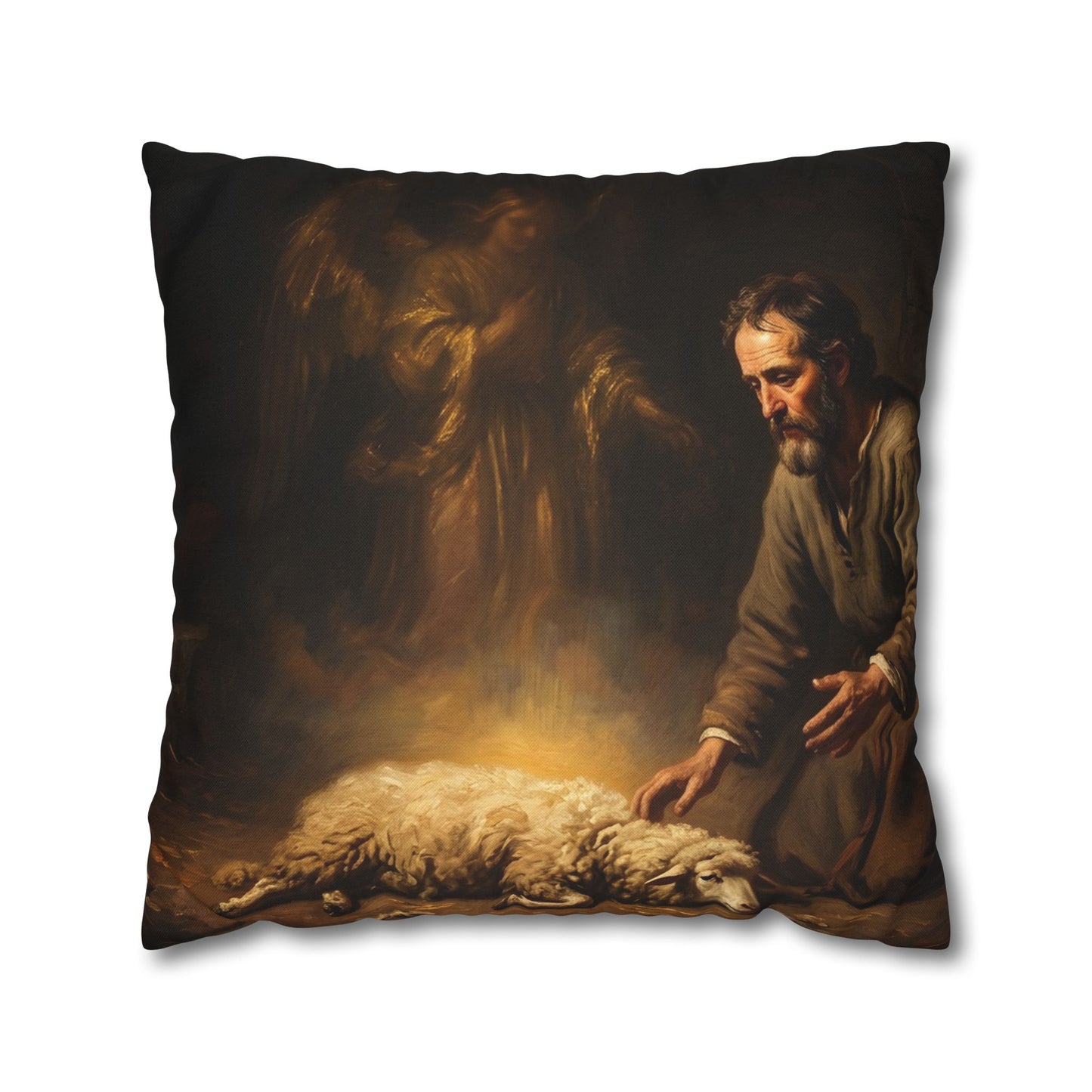 “Gideon's Fleece - Seeking Confirmation from God” - Pillowcase