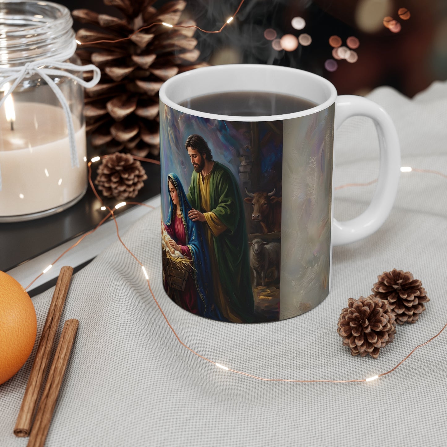 “Prince of Peace - Holy Family in Bethlehem” - Coffee Mug