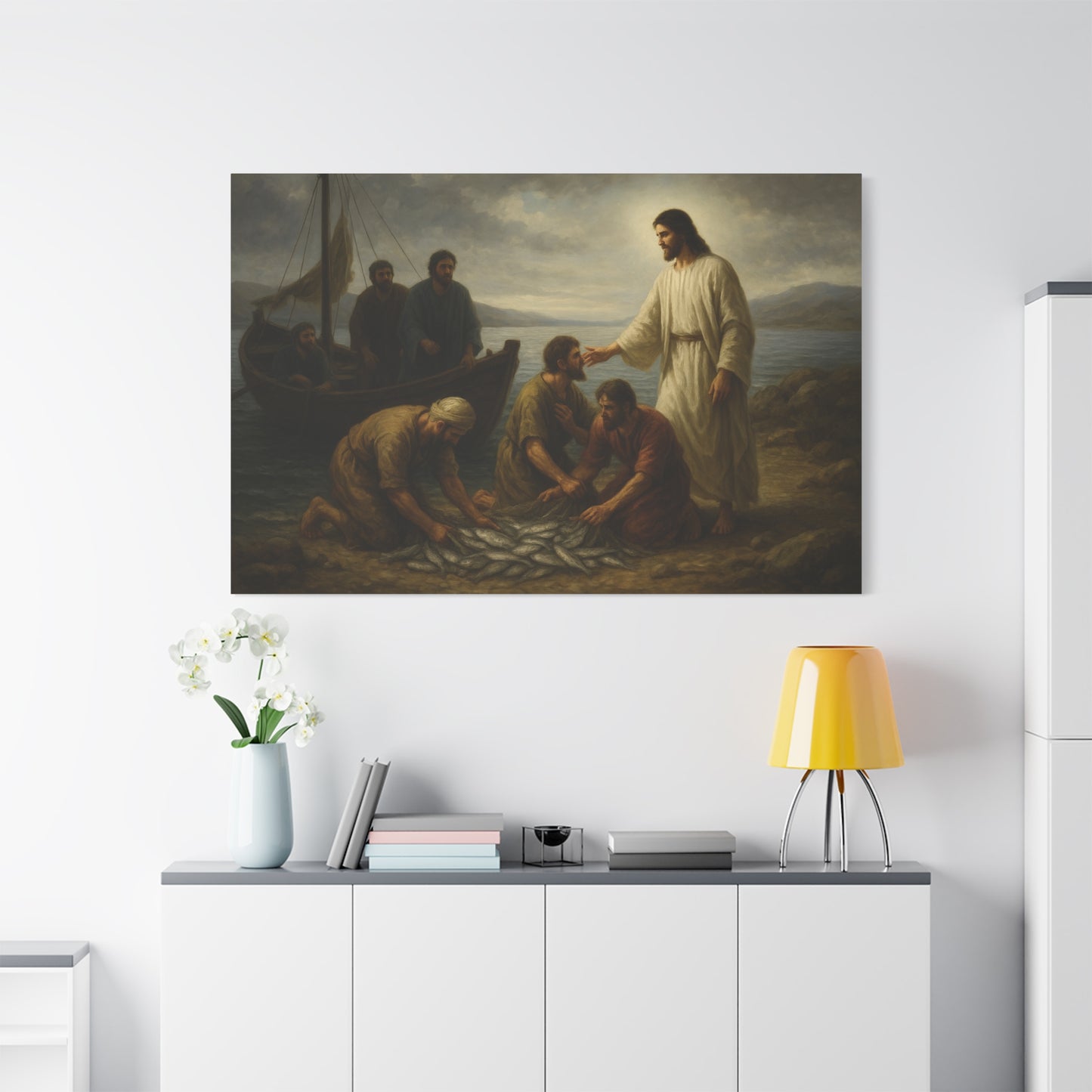 “The Miraculous Catch – John 21:1–14” - Canvas Art