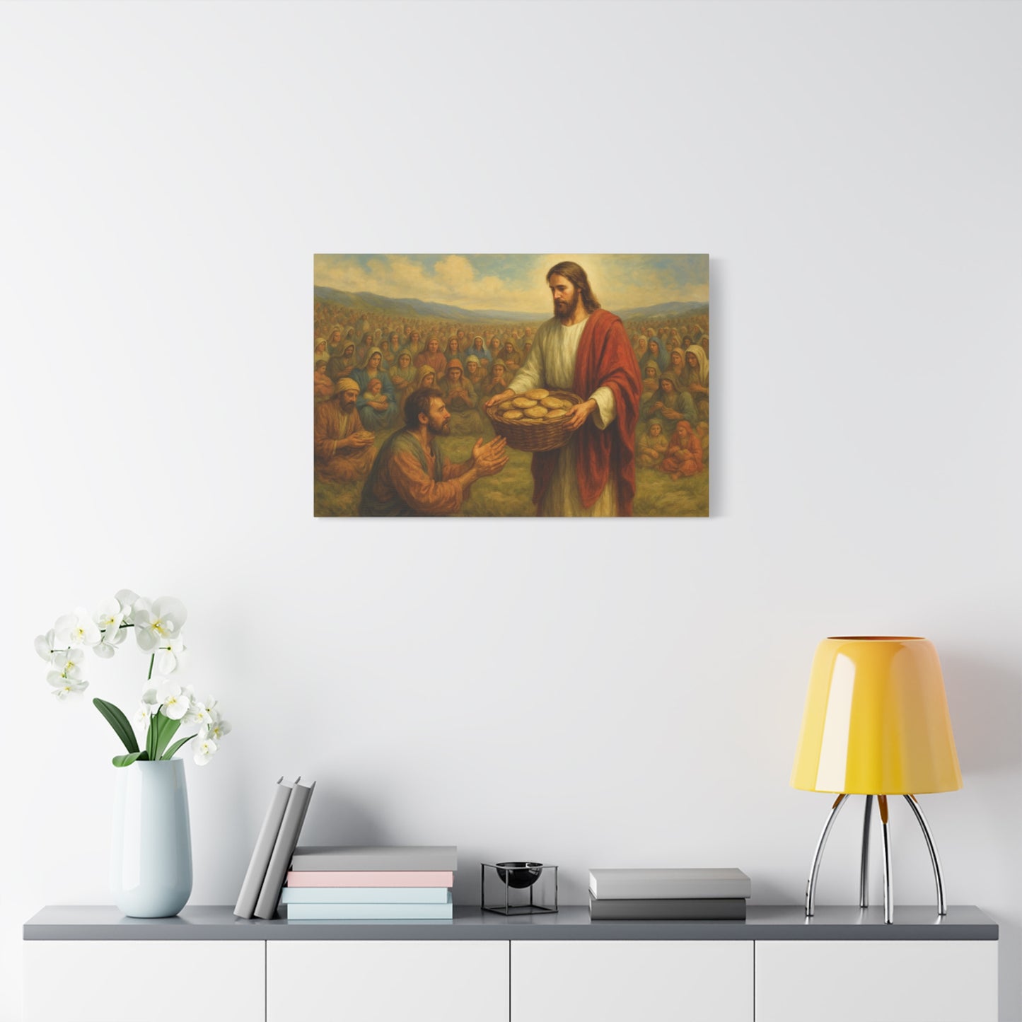 “Jesus Feeds the 4,000 – Matthew 15:32–39” - Canvas Art