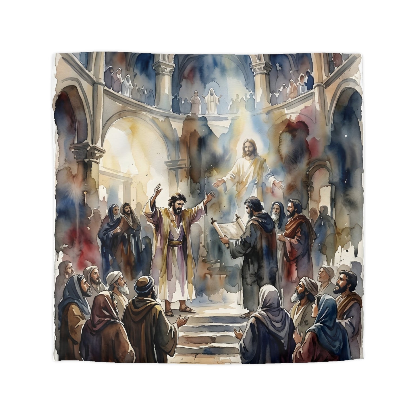 “Hearts Unveiled - Josiah's Repentance” - Duvet Cover