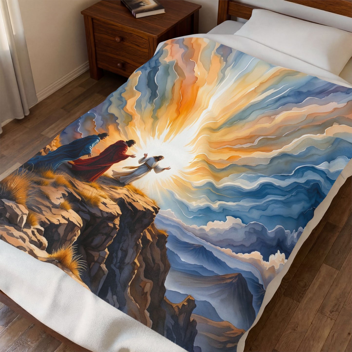 “Glorious Light - The Transfiguration of Christ” - Plush Blanket