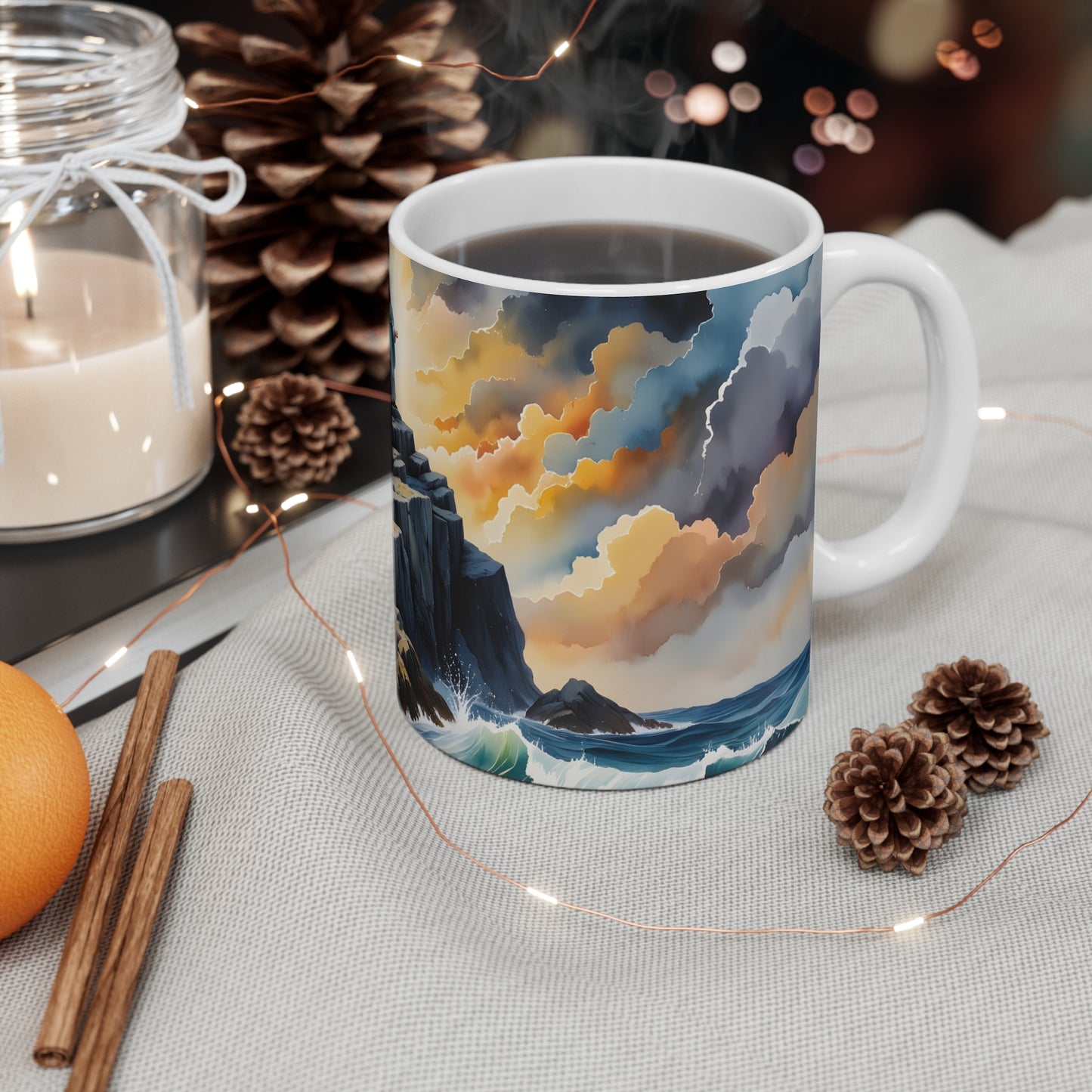“My Refuge and Strength - Rock in the Storm” - Coffee Mug