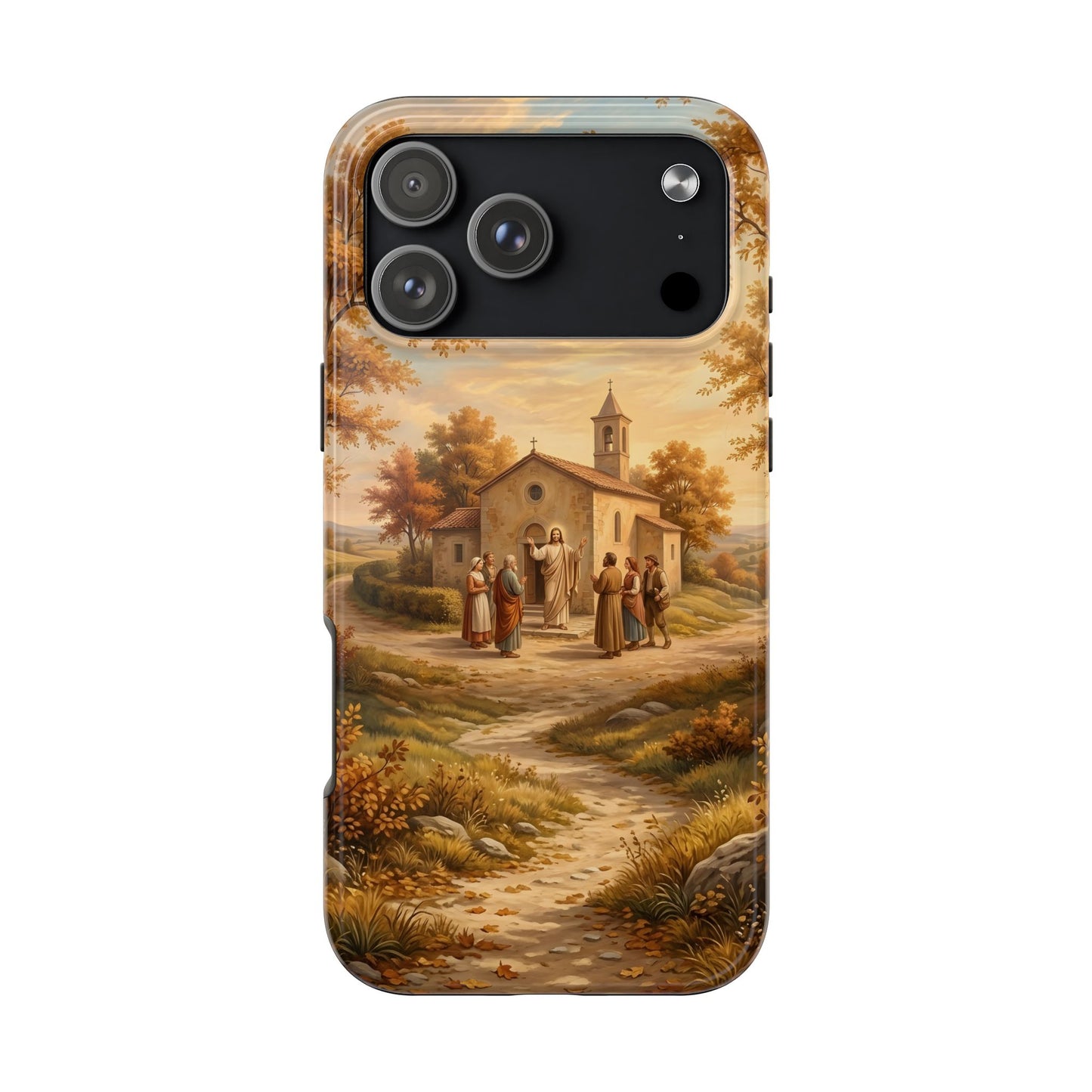 “Sanctuary in Serenity - Autumn's Golden Embrace” - Phone Case