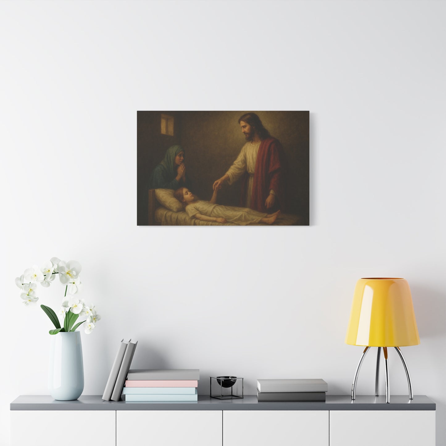 “Talitha Cumi – Jesus Raises the Ruler’s Daughter” - Canvas Art