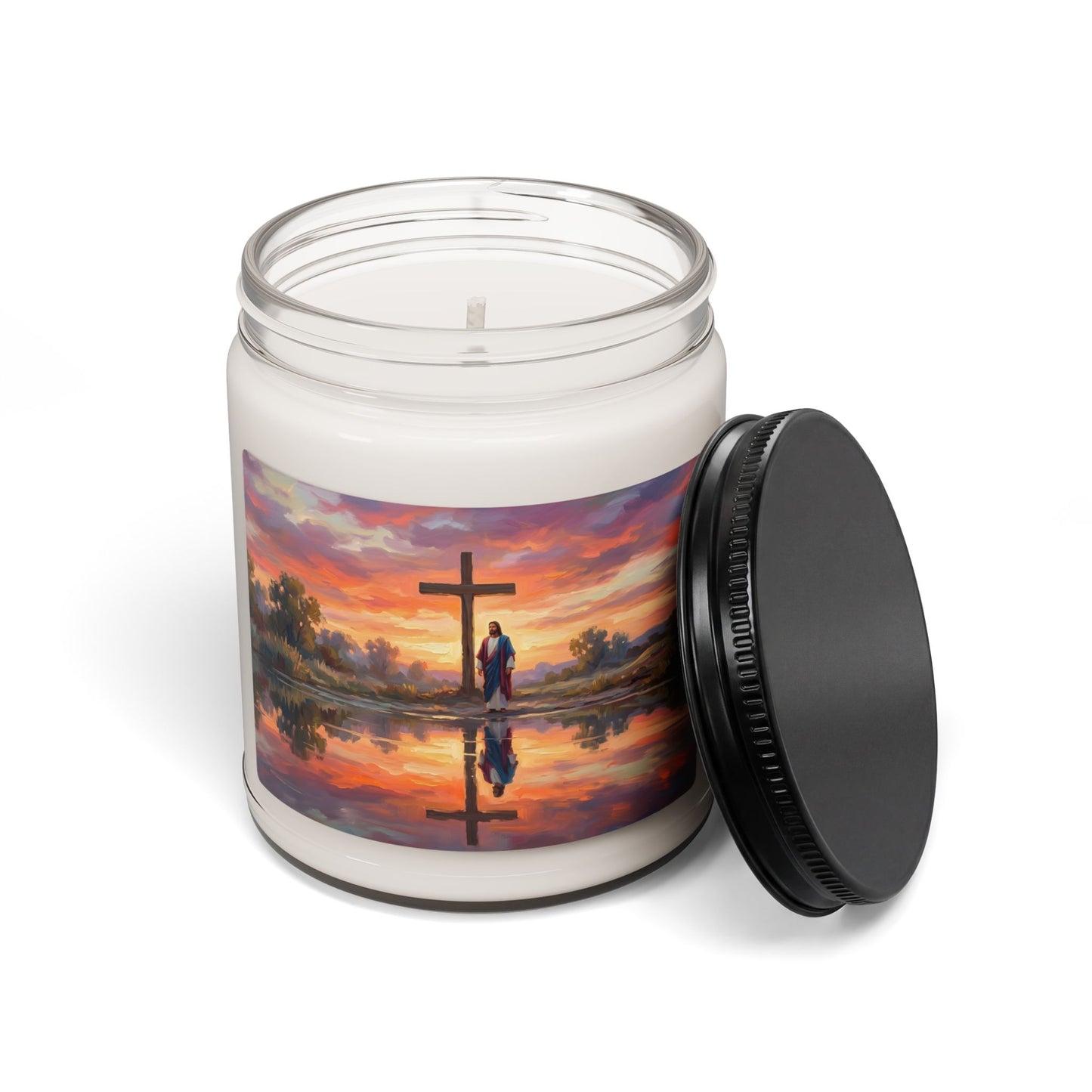 “Living Water - Cross Reflected at Dawn” - Scented Candle