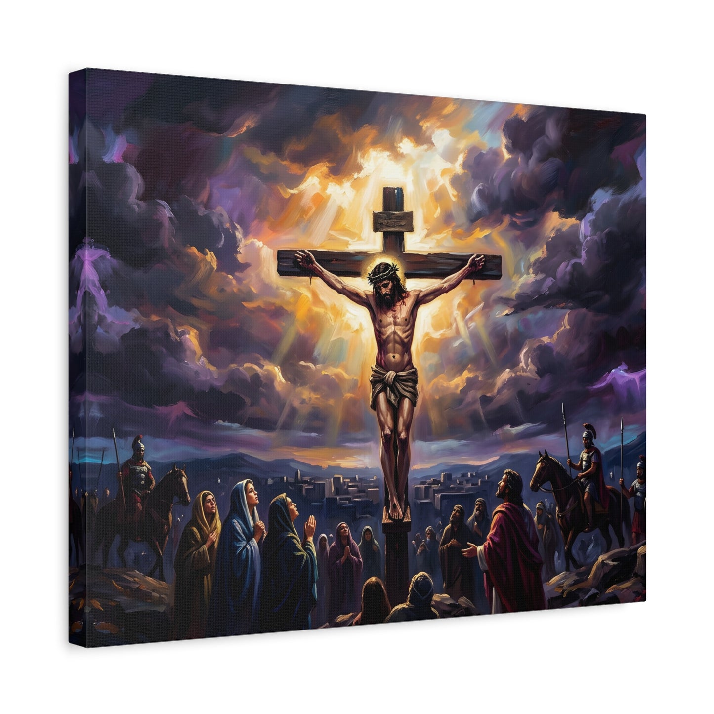 “It Is Finished - The Crucifixion at Calvary” - Canvas Art