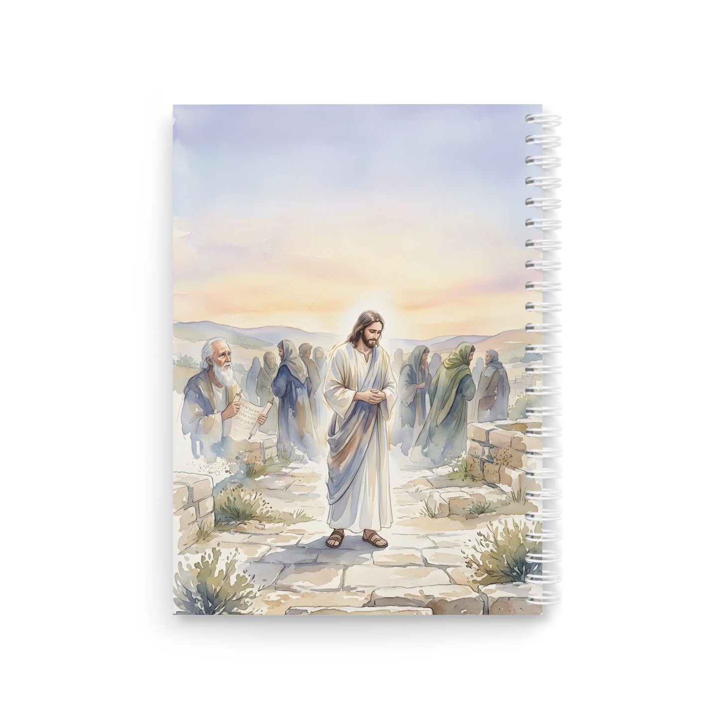 Isaiah prophesying the suffering servant - Spiral Notebook