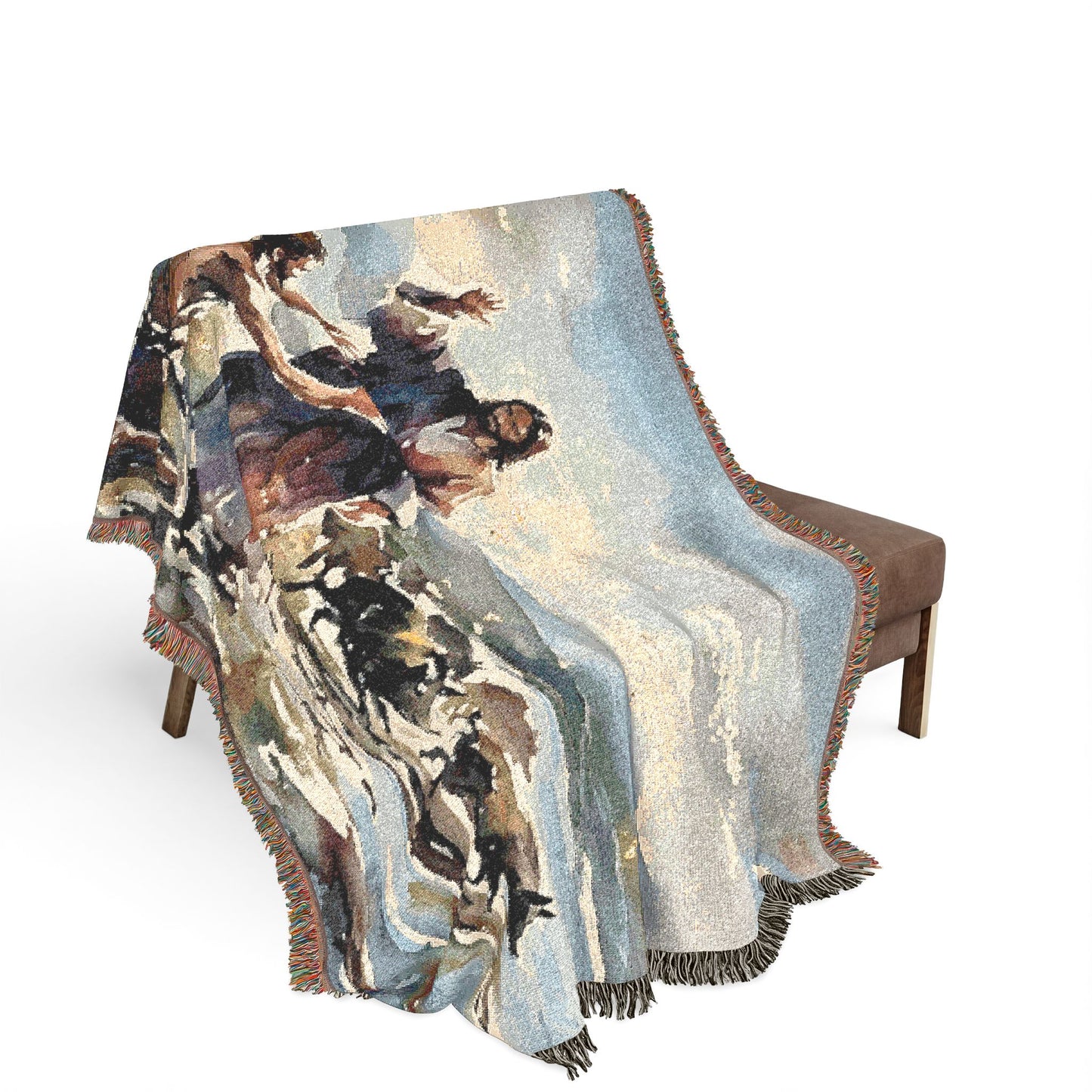 “Unchained - Jesus and the Demoniac” - Woven Blanket