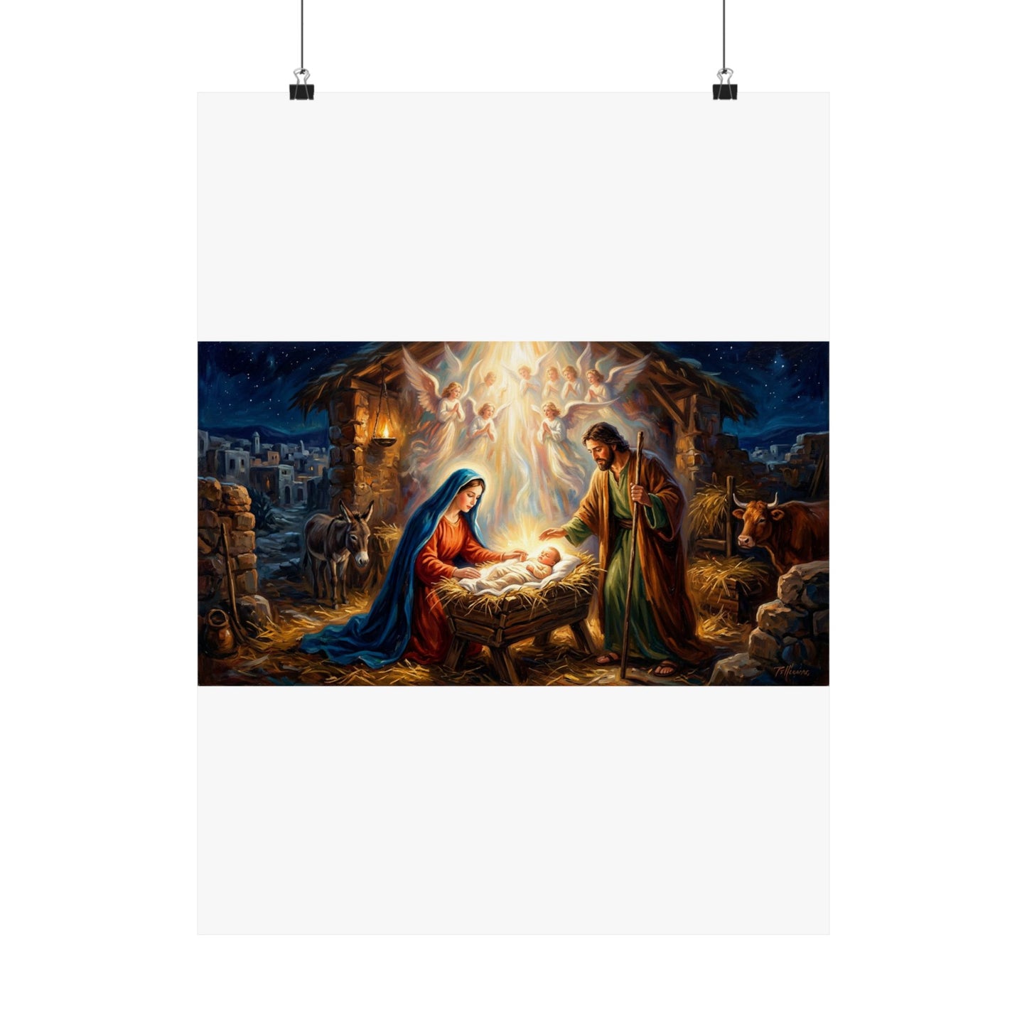 “Glory to God - The Nativity at Bethlehem” - Poster
