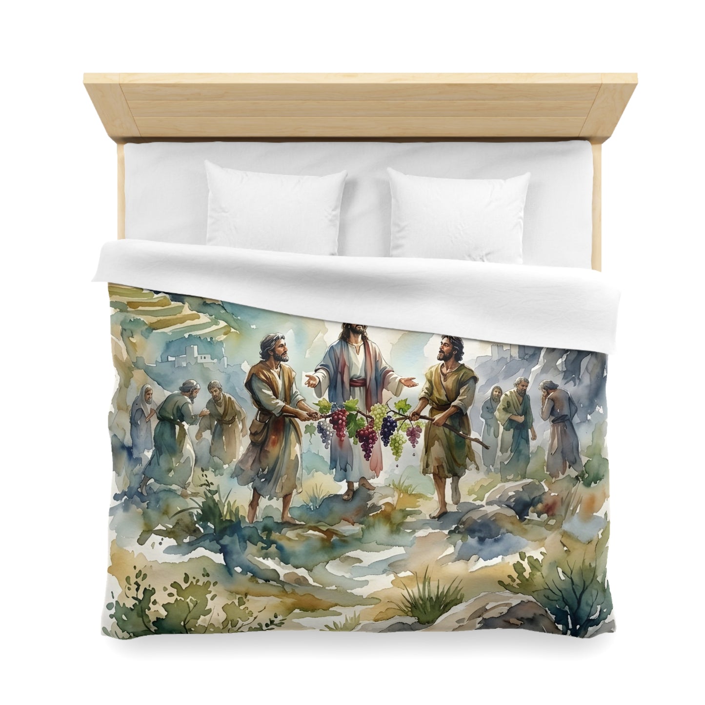 “Promised Land - The Spies Return from Canaan” - Duvet Cover