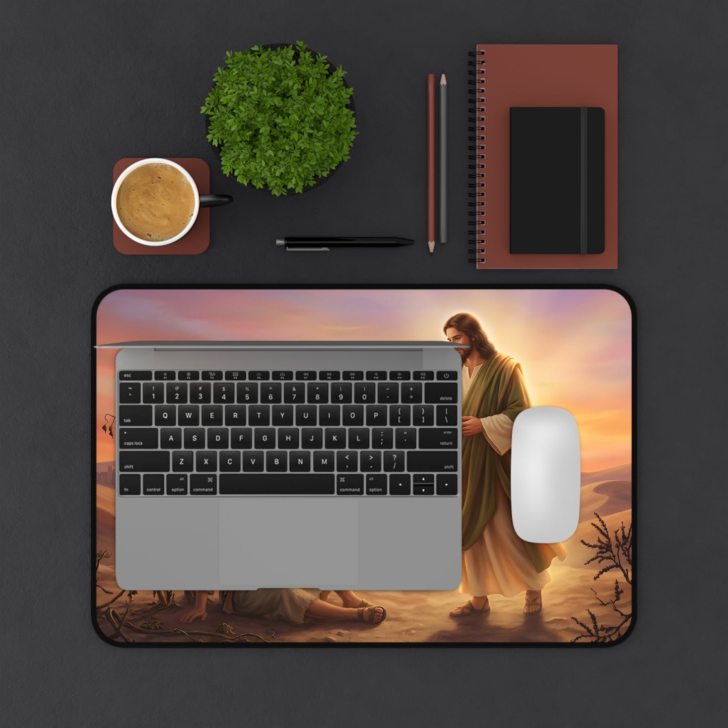 “Withered Vine - Jonah's Lesson in Mercy” - Desk Mat