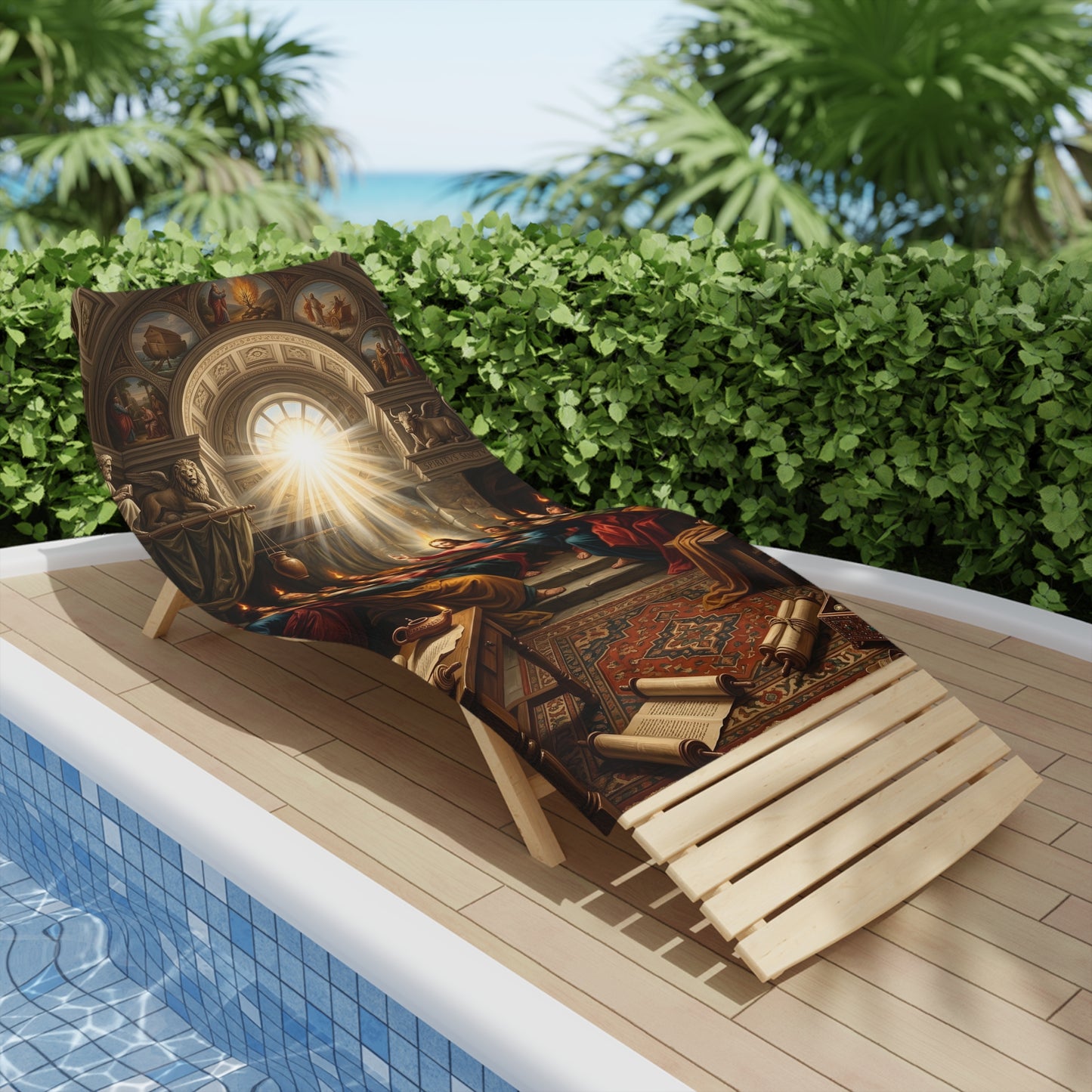 “Tongues of Fire - The Pentecost Outpouring” - Beach Towel