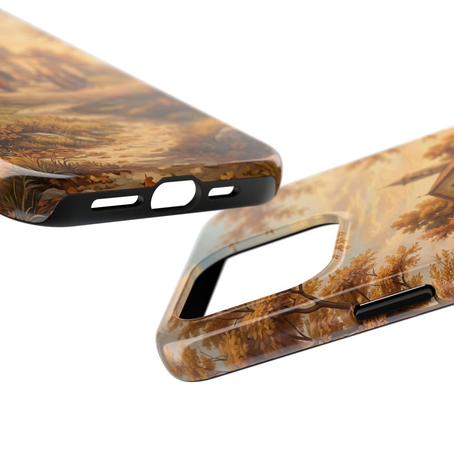 “Sanctuary in Serenity - Autumn's Golden Embrace” - Phone Case