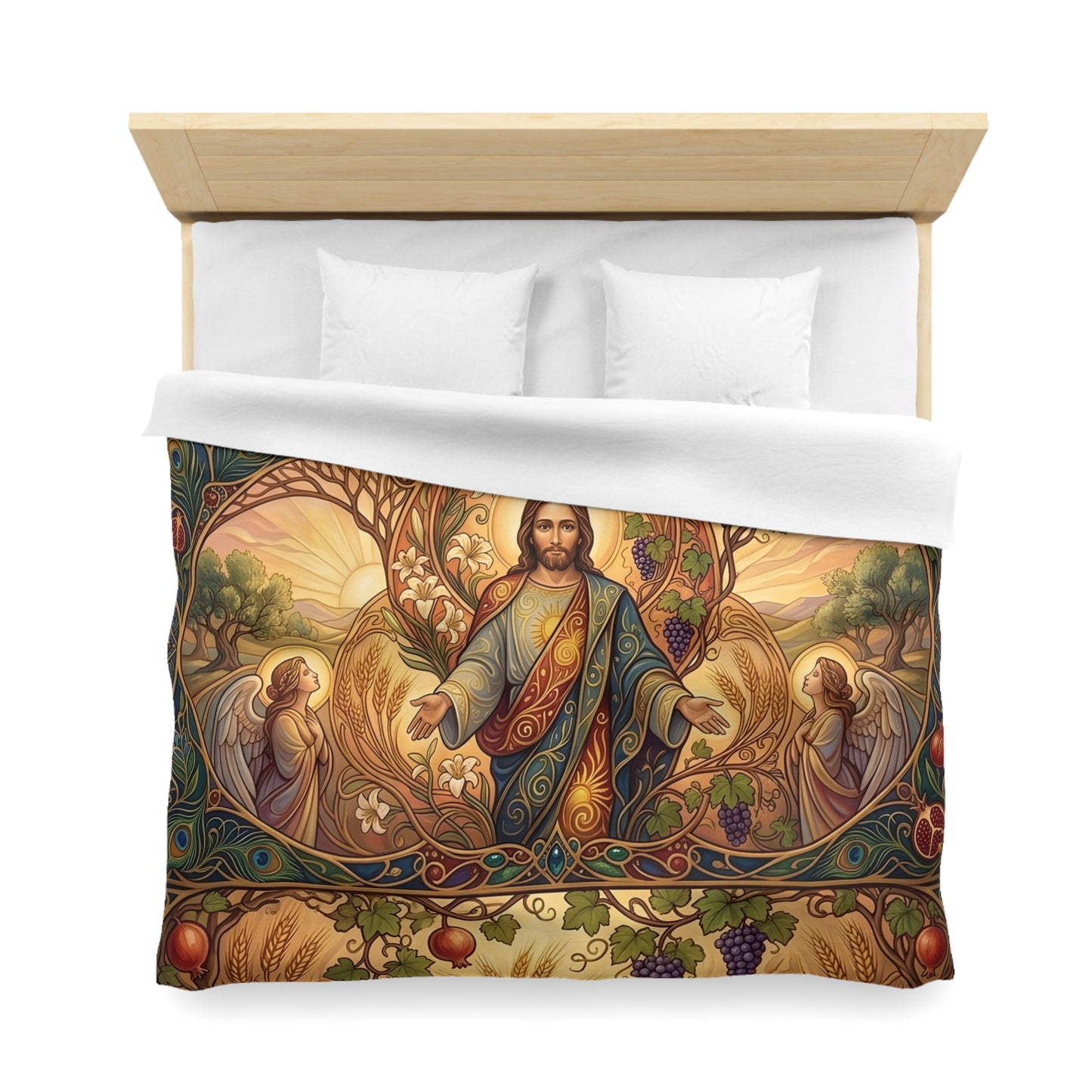 “New Mercies Every Morning - Golden Dawn of Hope” - Duvet Cover