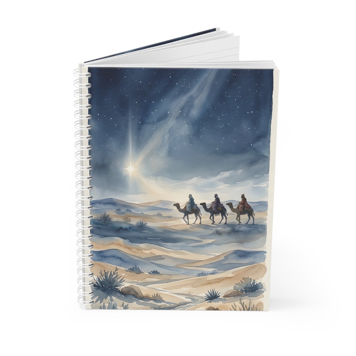 “Star of Wonder - Journey of the Magi” - Spiral Notebook