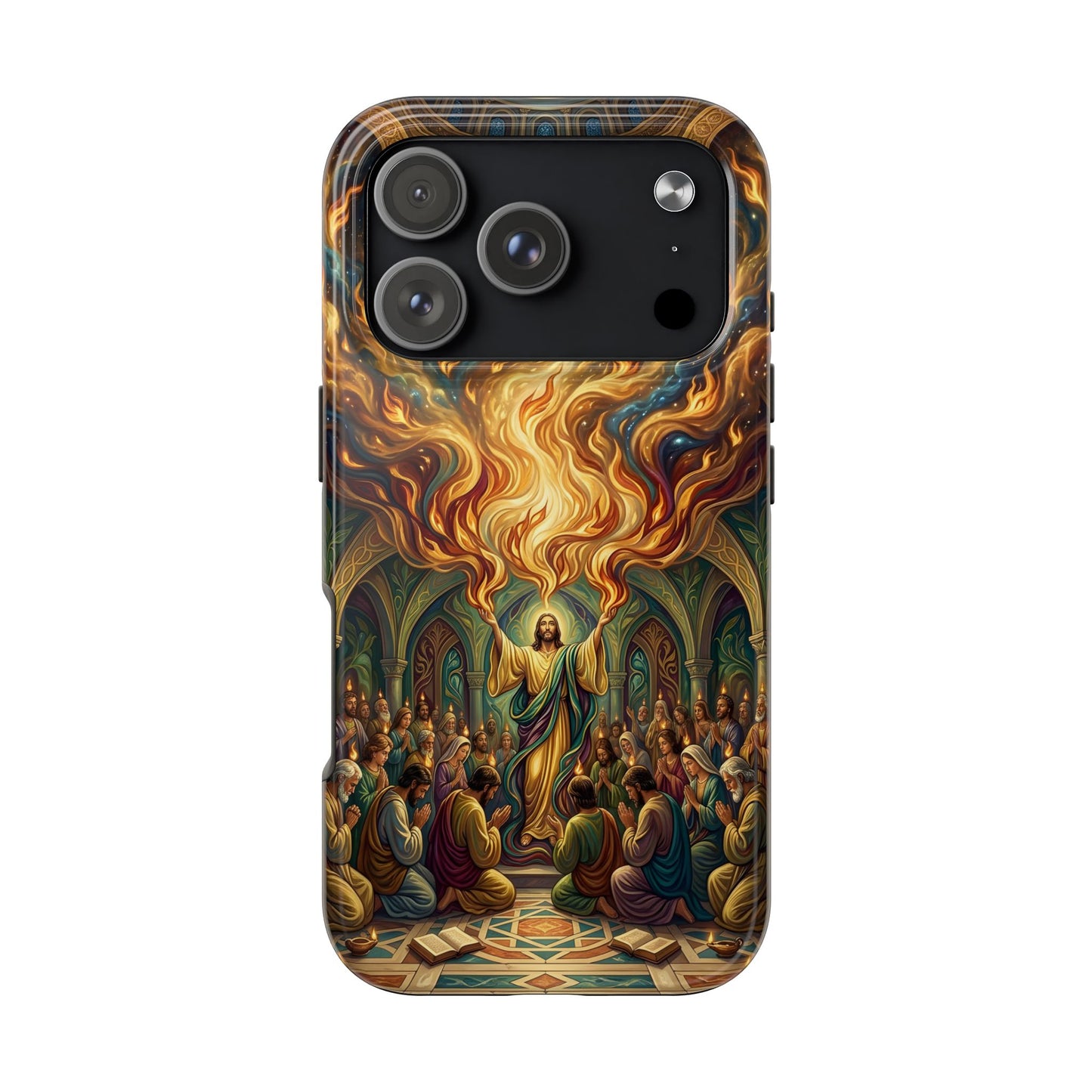 “Spirit Poured Out - Pentecost Flames Descending” - Phone Case