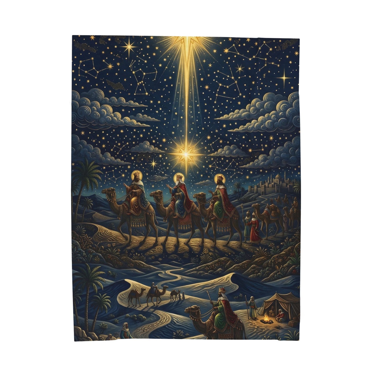 “Star of Wonder - Journey of the Magi” - Plush Blanket