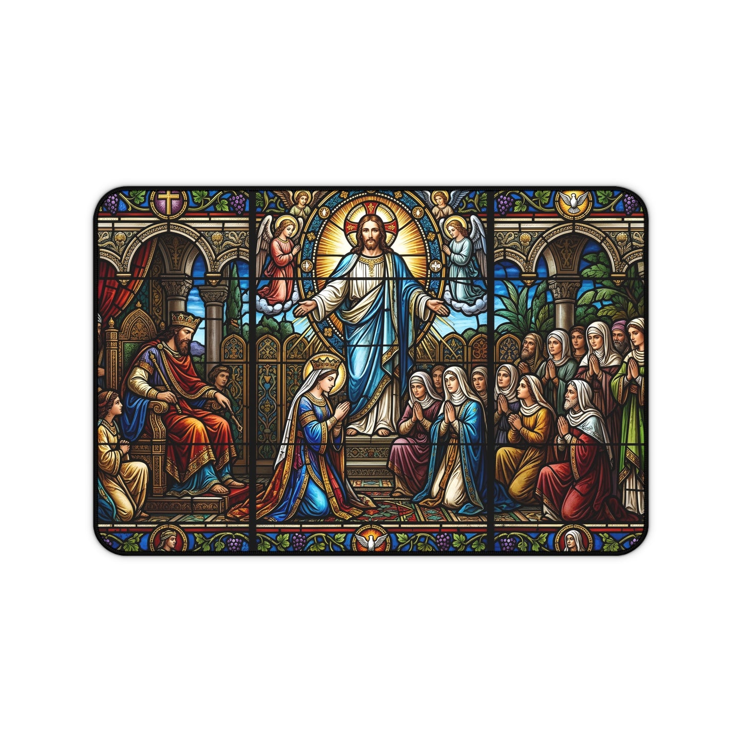 “For Such a Time As This - Esther Before King Ahasuerus” - Desk Mat