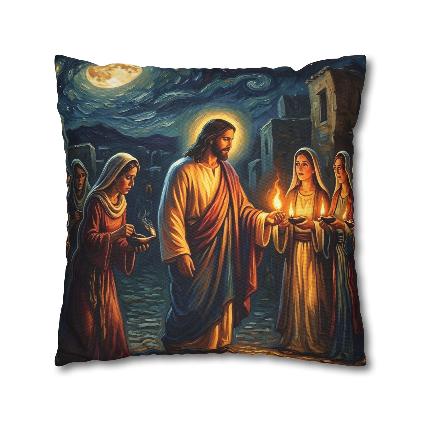 “Be Ready - Ten Virgins in Midnight Darkness” - Pillowcase
