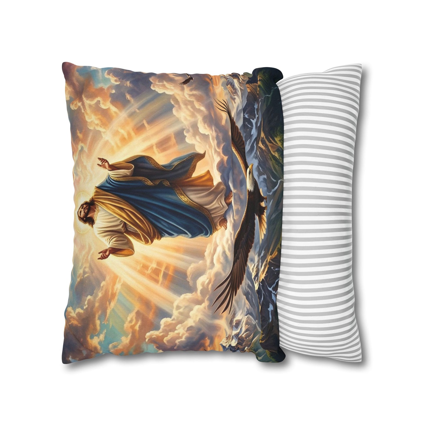 “Soaring Like Eagles - Hope in the Lord Over Mountains” - Pillowcase
