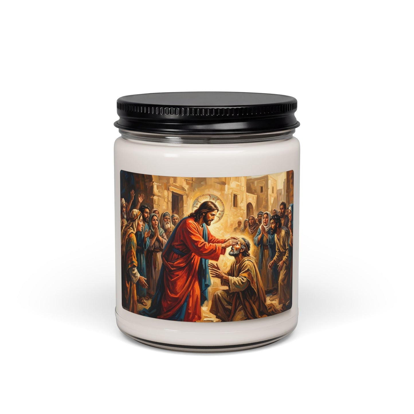 “He Opened My Eyes - Jesus Heals the Blind Man” - Scented Candle