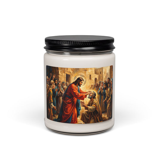 “He Opened My Eyes - Jesus Heals the Blind Man” - Scented Candle