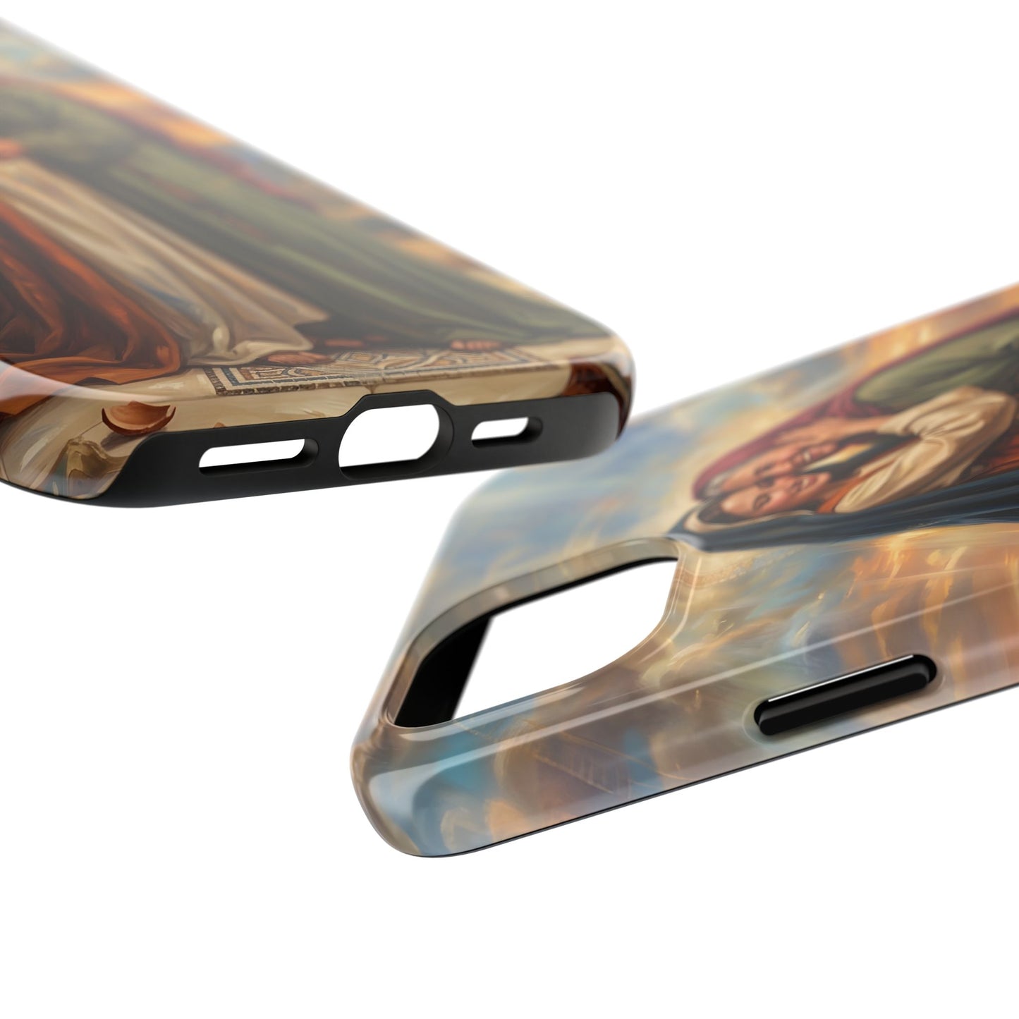 “Blessed Among Women - Mary and Elizabeth Embrace” - Phone Case