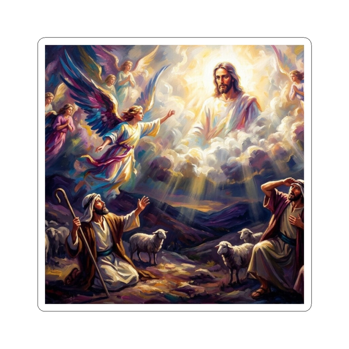 “Hark the Herald - Angels Announce the Savior” - Sticker