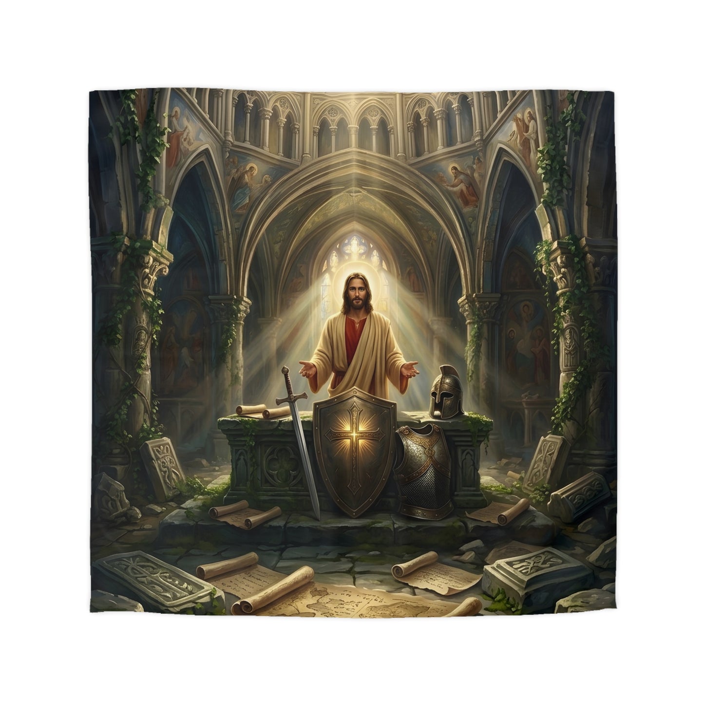 “Stand Firm - The Armor of God” - Duvet Cover