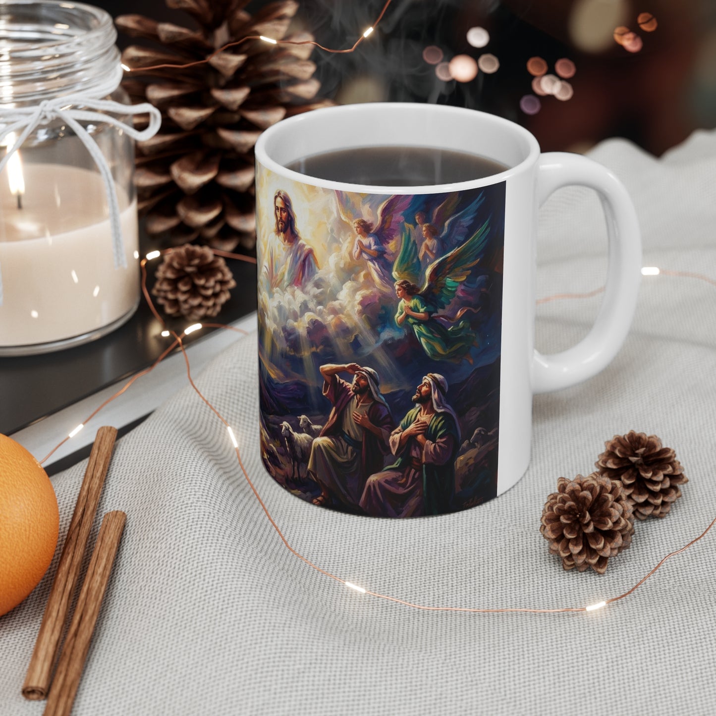 “Hark the Herald - Angels Announce the Savior” - Coffee Mug