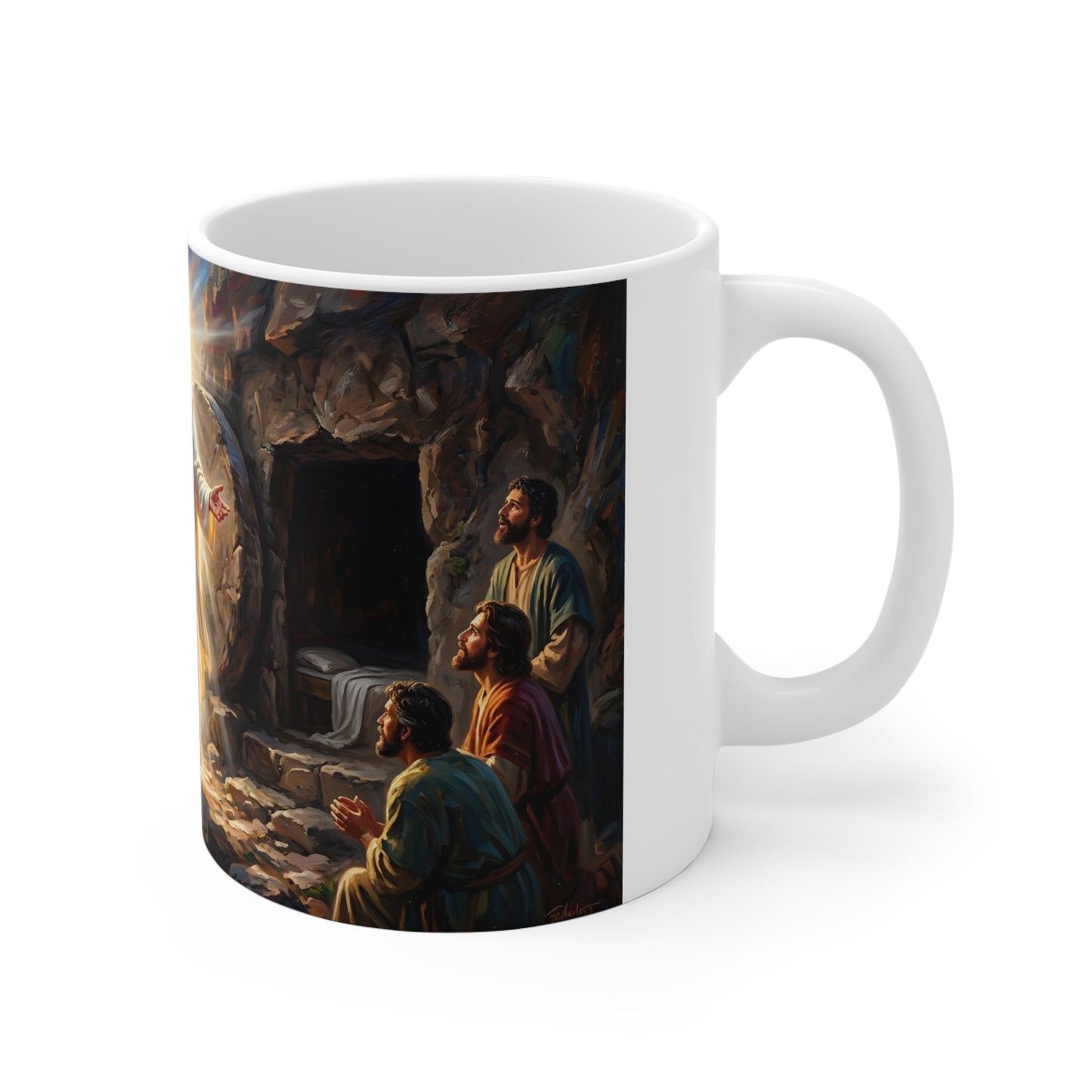 “He Is Risen - The Empty Tomb at Dawn” - Coffee Mug