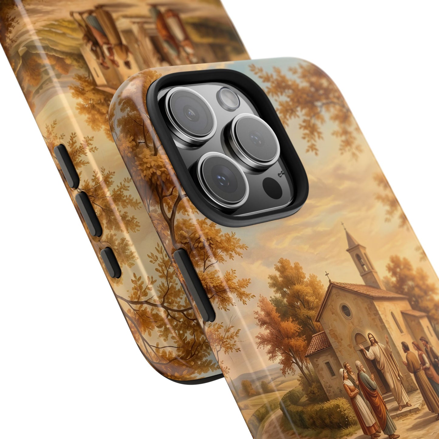 “Sanctuary in Serenity - Autumn's Golden Embrace” - Phone Case