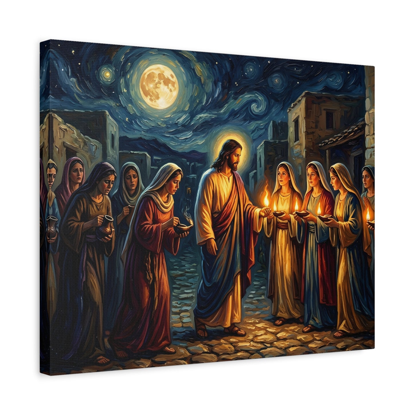 “Be Ready - Ten Virgins in Midnight Darkness” - Canvas Art