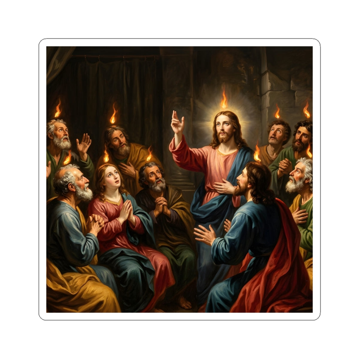 “Tongues of Fire - The Pentecost Outpouring” - Sticker