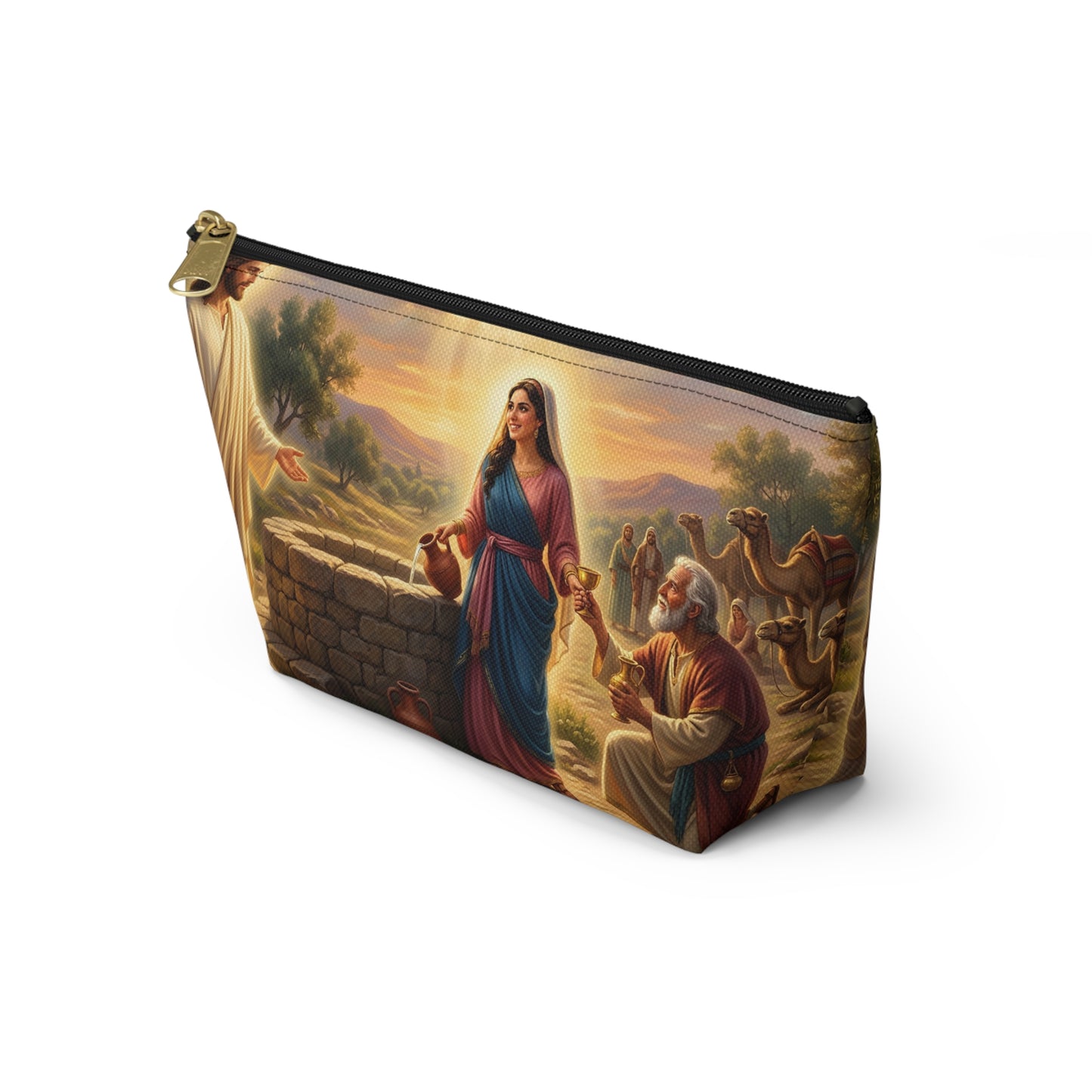 “Providence Unveiled - Rebekah at the Well” - Accessory Pouch